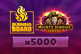Mighty Symbols™: Jokers Burning Board™